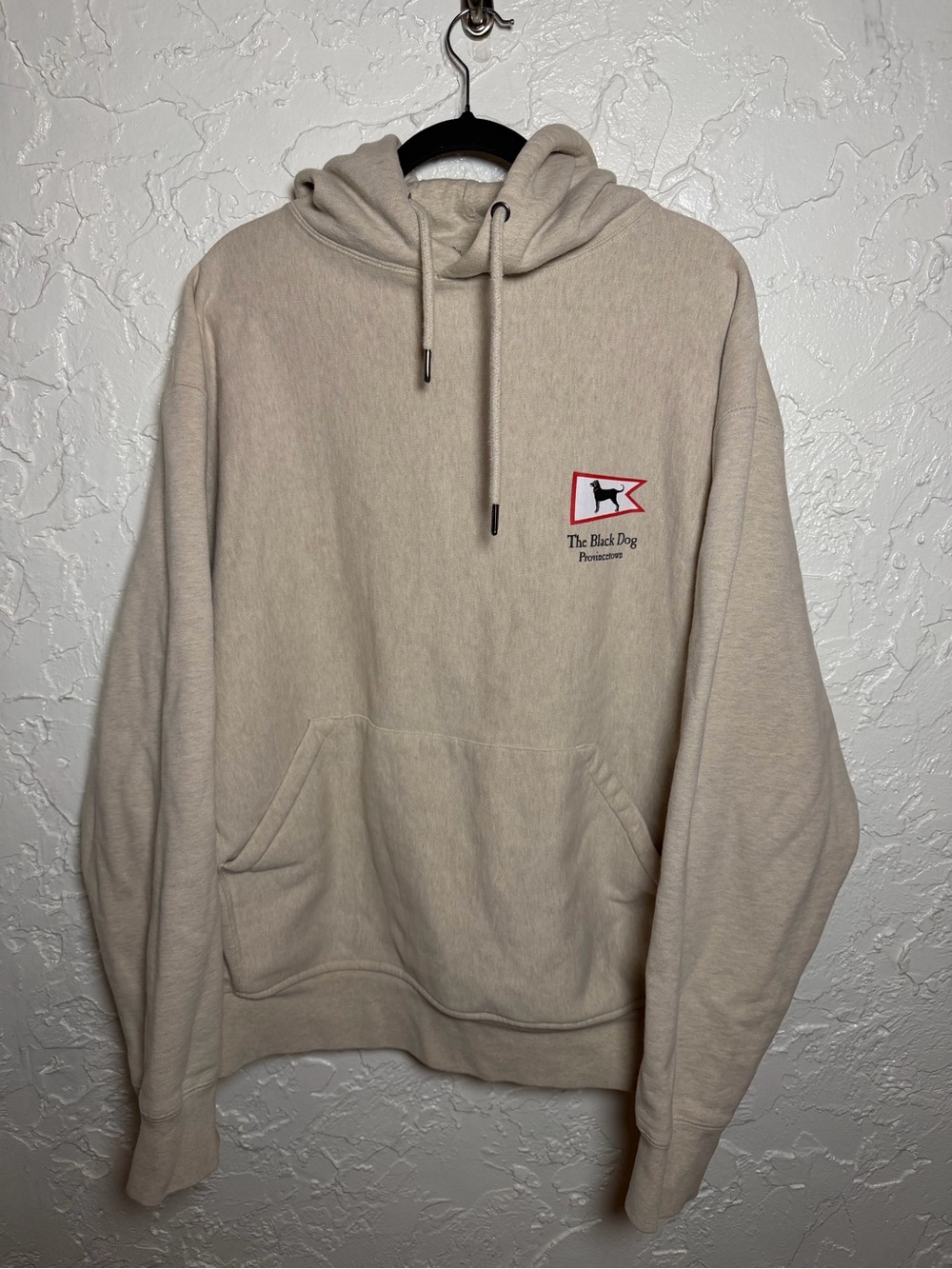 The Black Dog Cream Hoodie Provincetown